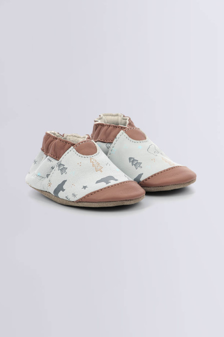 Chaussons souples en cuir pour Bebe Robeez